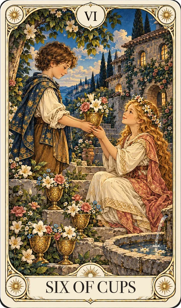 Six of Cups tarot card
