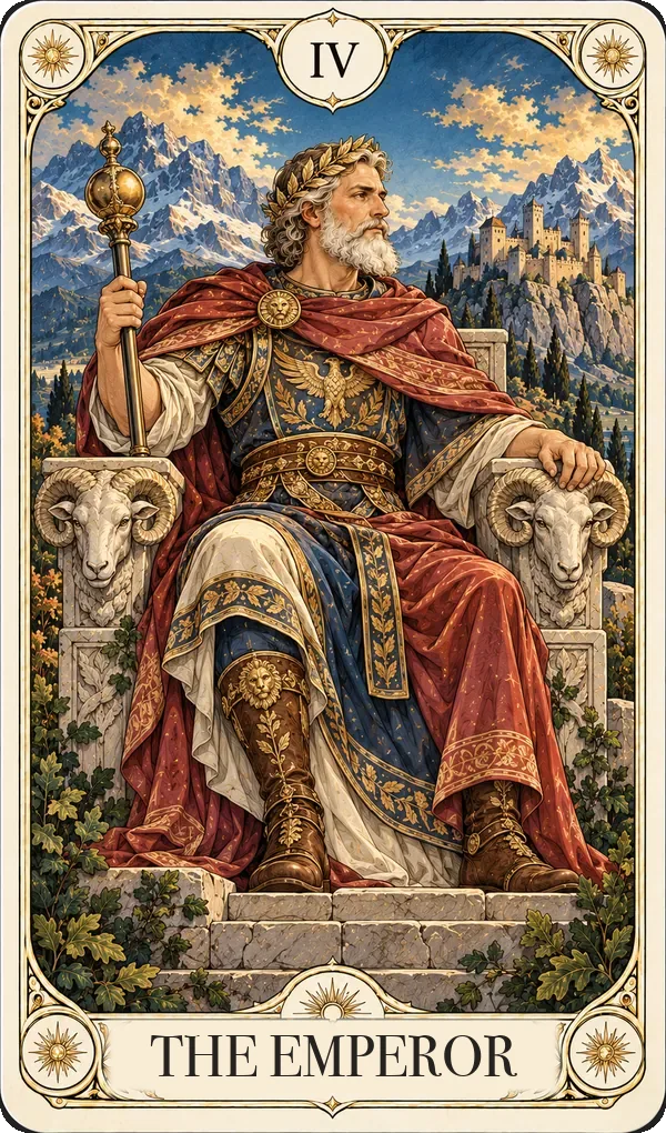 The Emperor tarot card