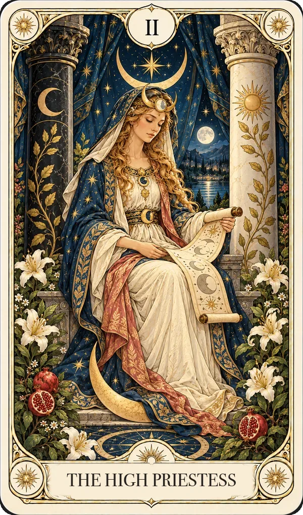 The High Priestess tarot card