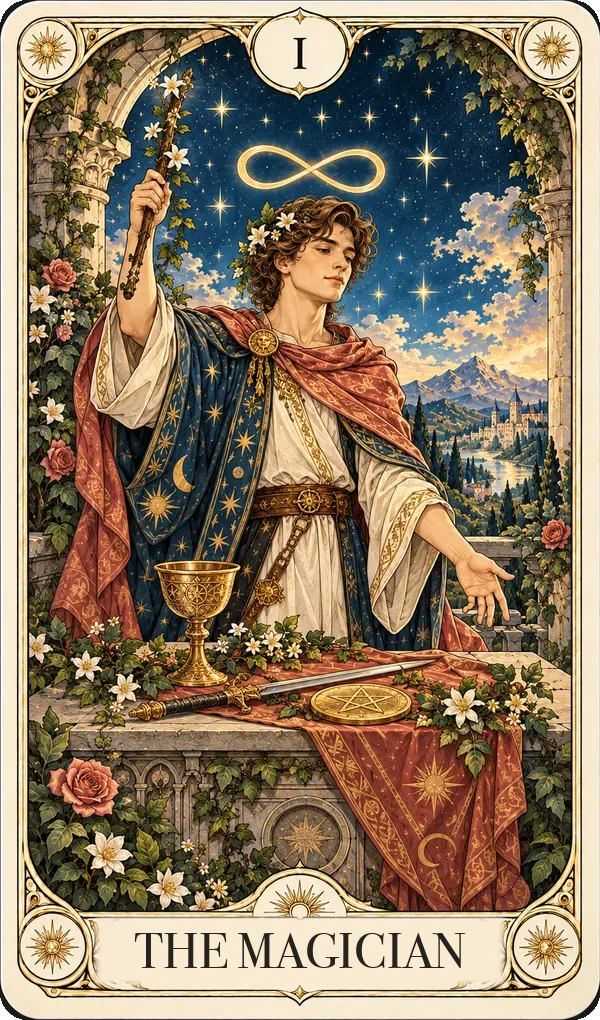 The Magician tarot card