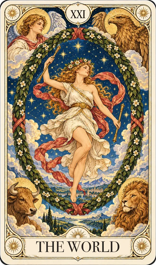 The World tarot card