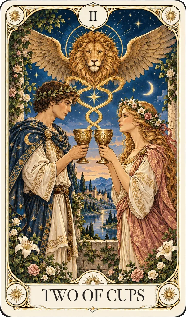 Two of Cups tarot card