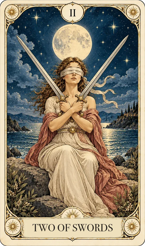 Two of Swords tarot card