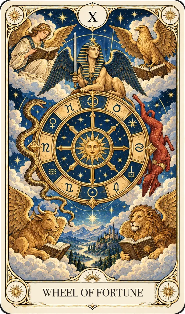 Wheel of Fortune tarot card
